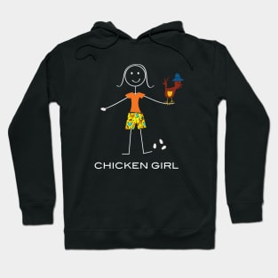 Funny Womens Chicken Famer Hoodie